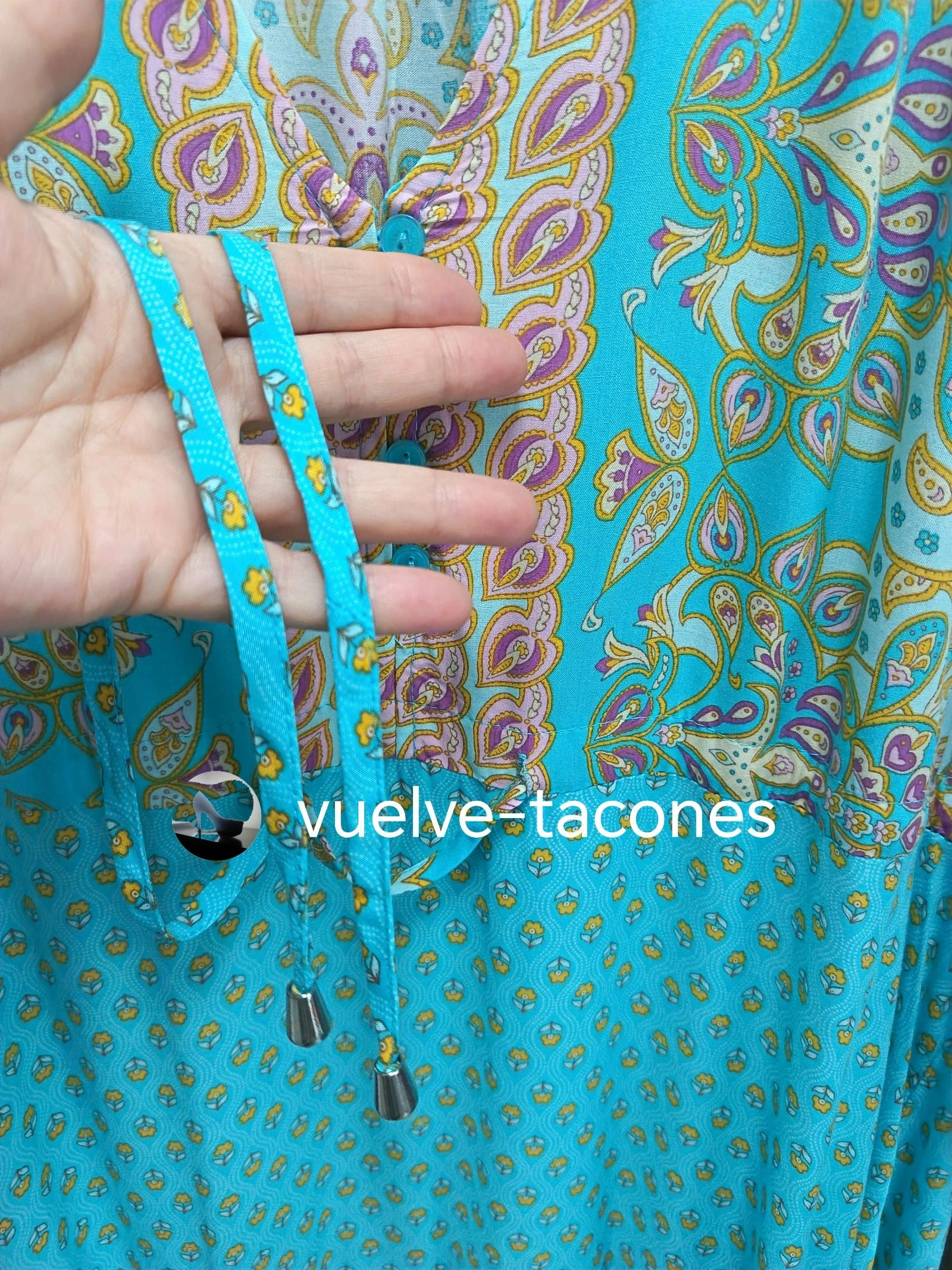 Vestido color turquesa ♡  JAASE *  talla M – photo 12